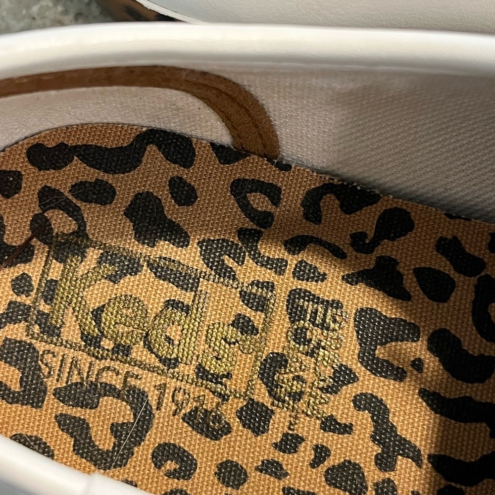 Keds White Sneakers with Leopard Print Sole - Picture 3 of 13